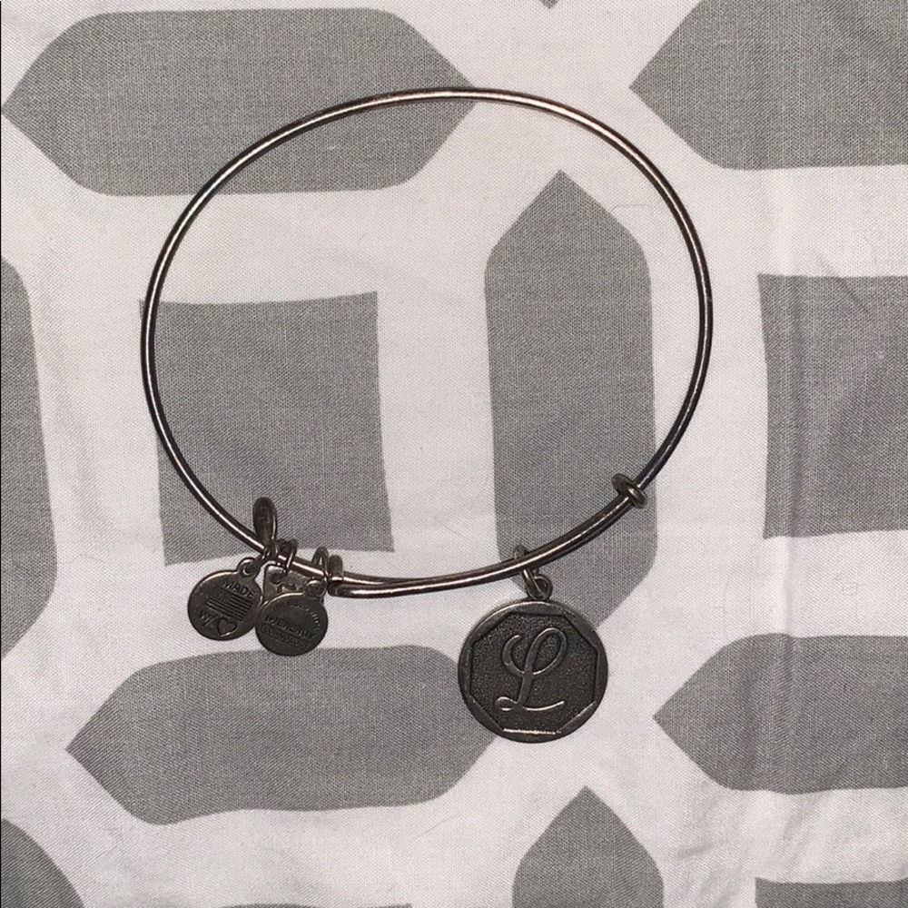 Alex and Ani L charm bracelet